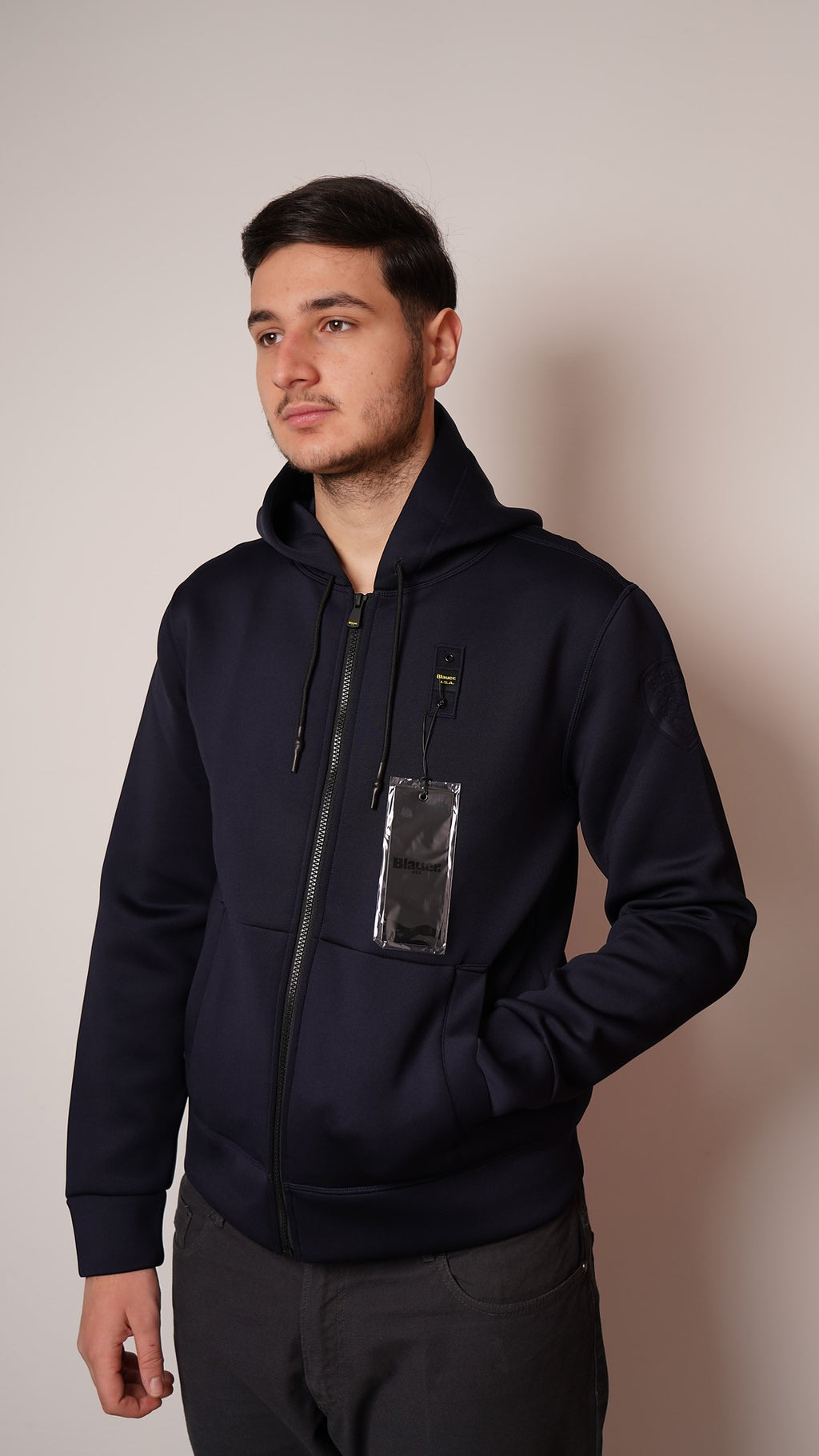 Blauer|Felpa con cappuccio