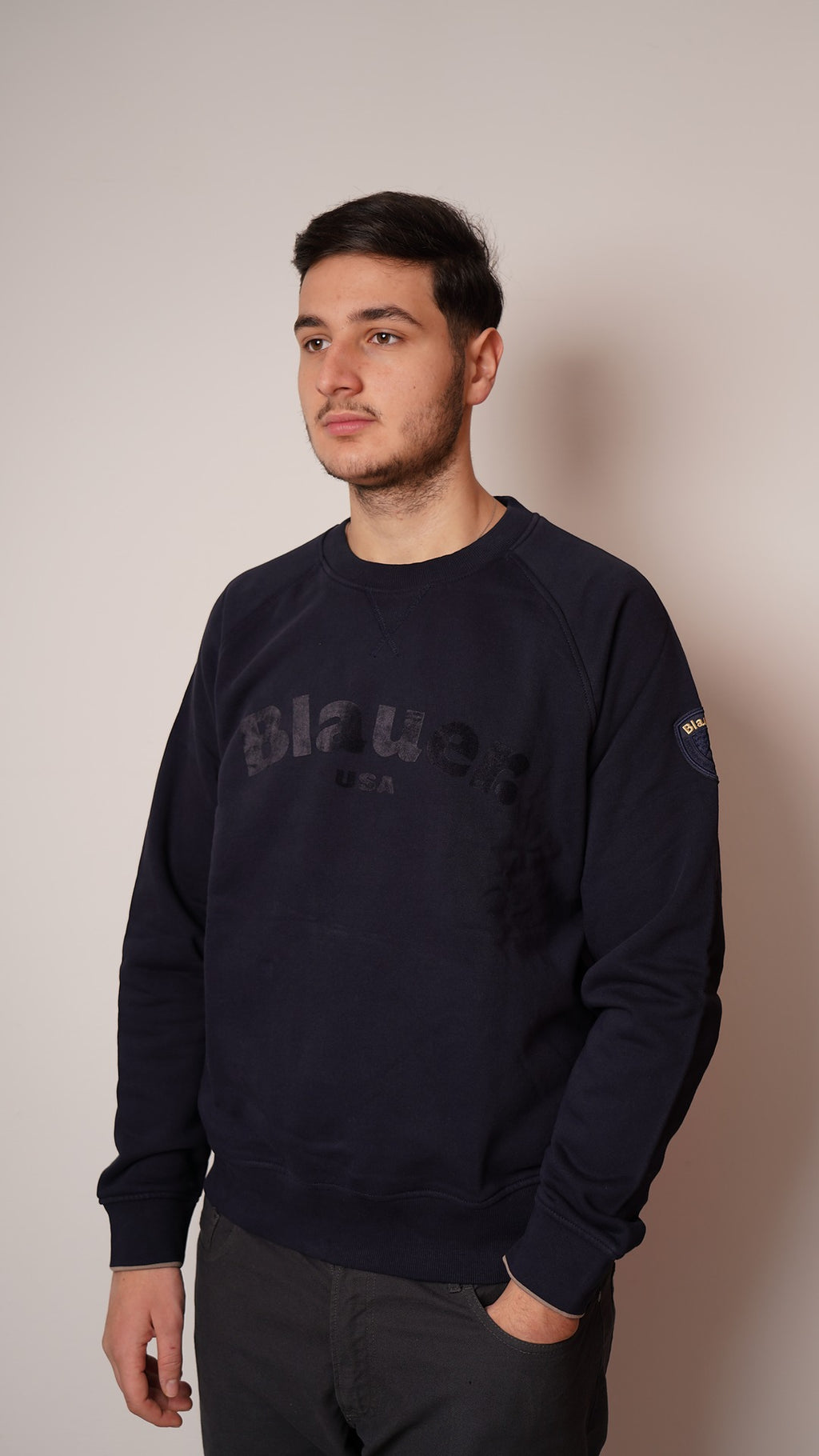 Blauer|Felpa girocollo