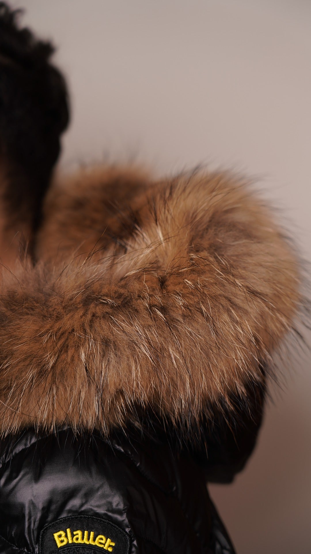 Blauer|Piumino ad onde con pelliccia