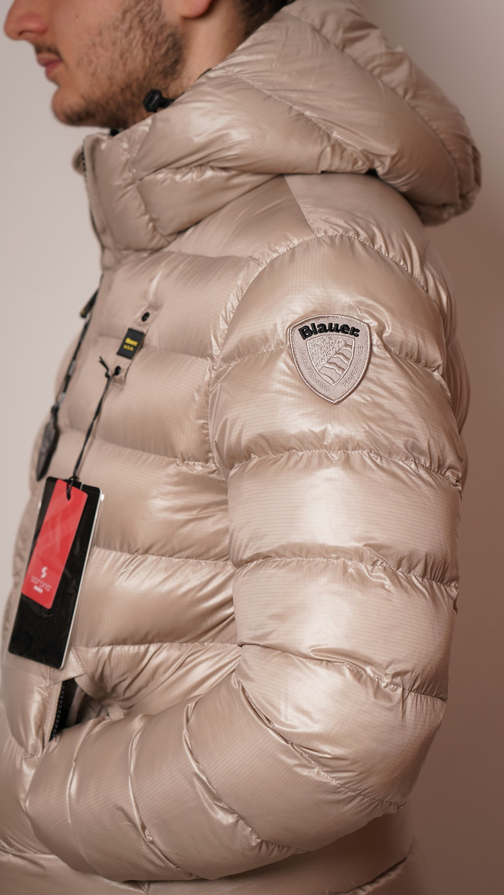 Blauer|Piumino con cappuccio