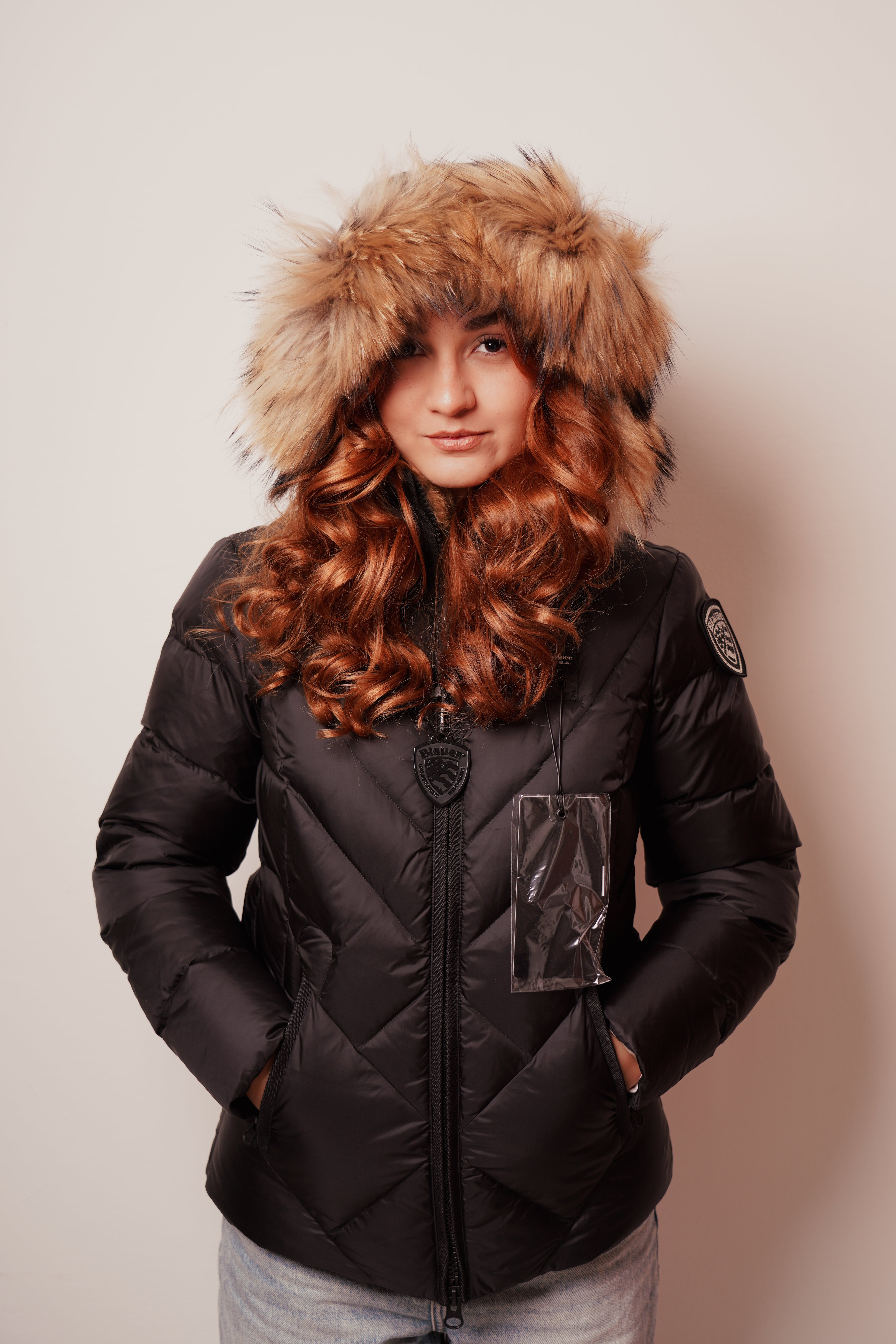 Blauer| Piumino a linee geometriche alicia