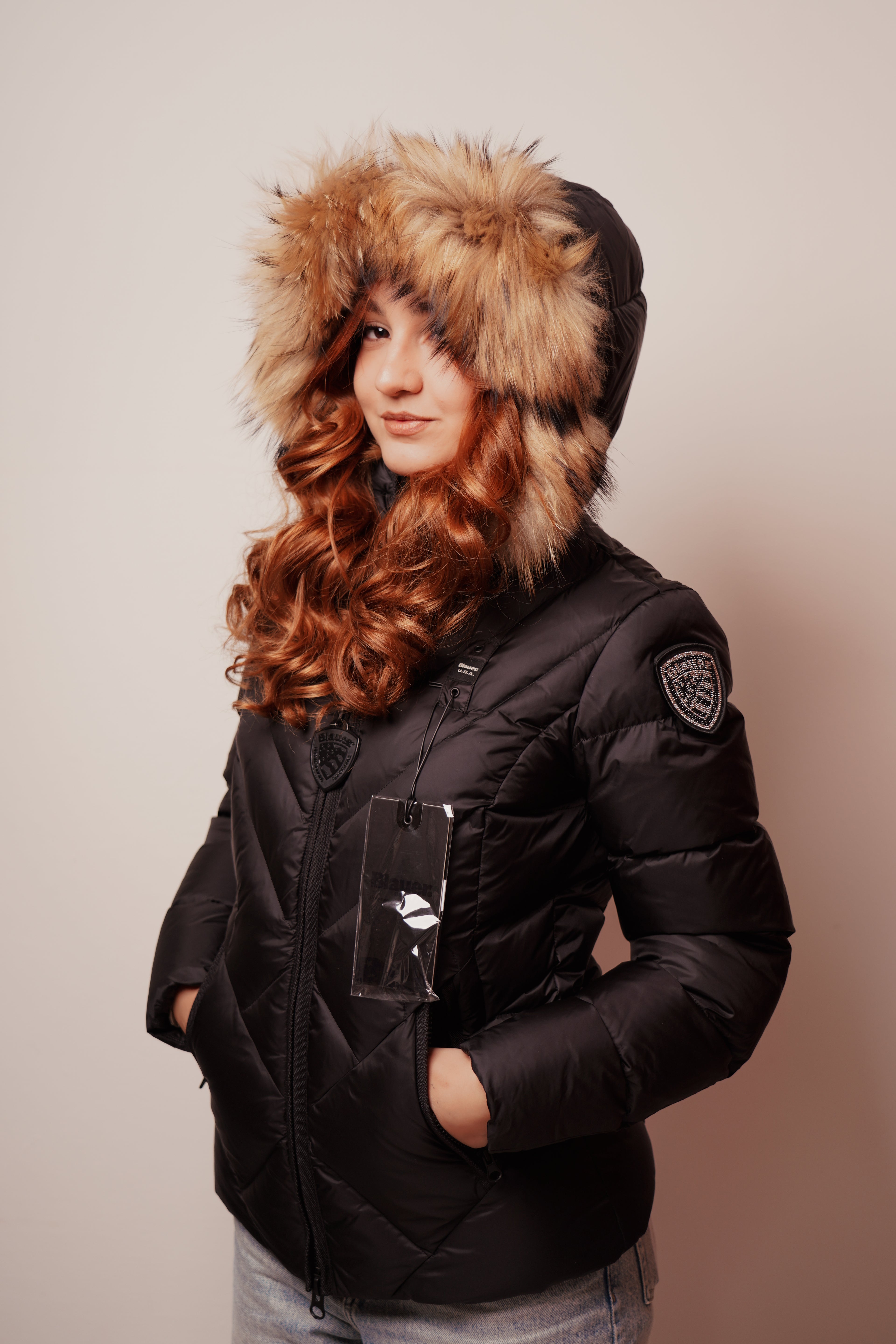 Blauer| Piumino a linee geometriche alicia