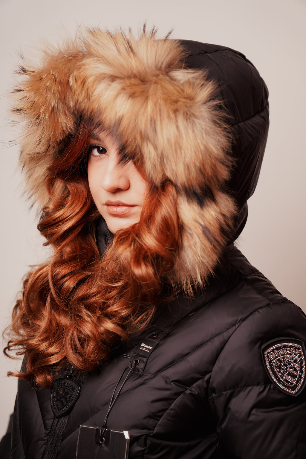 Blauer| Piumino a linee geometriche alicia