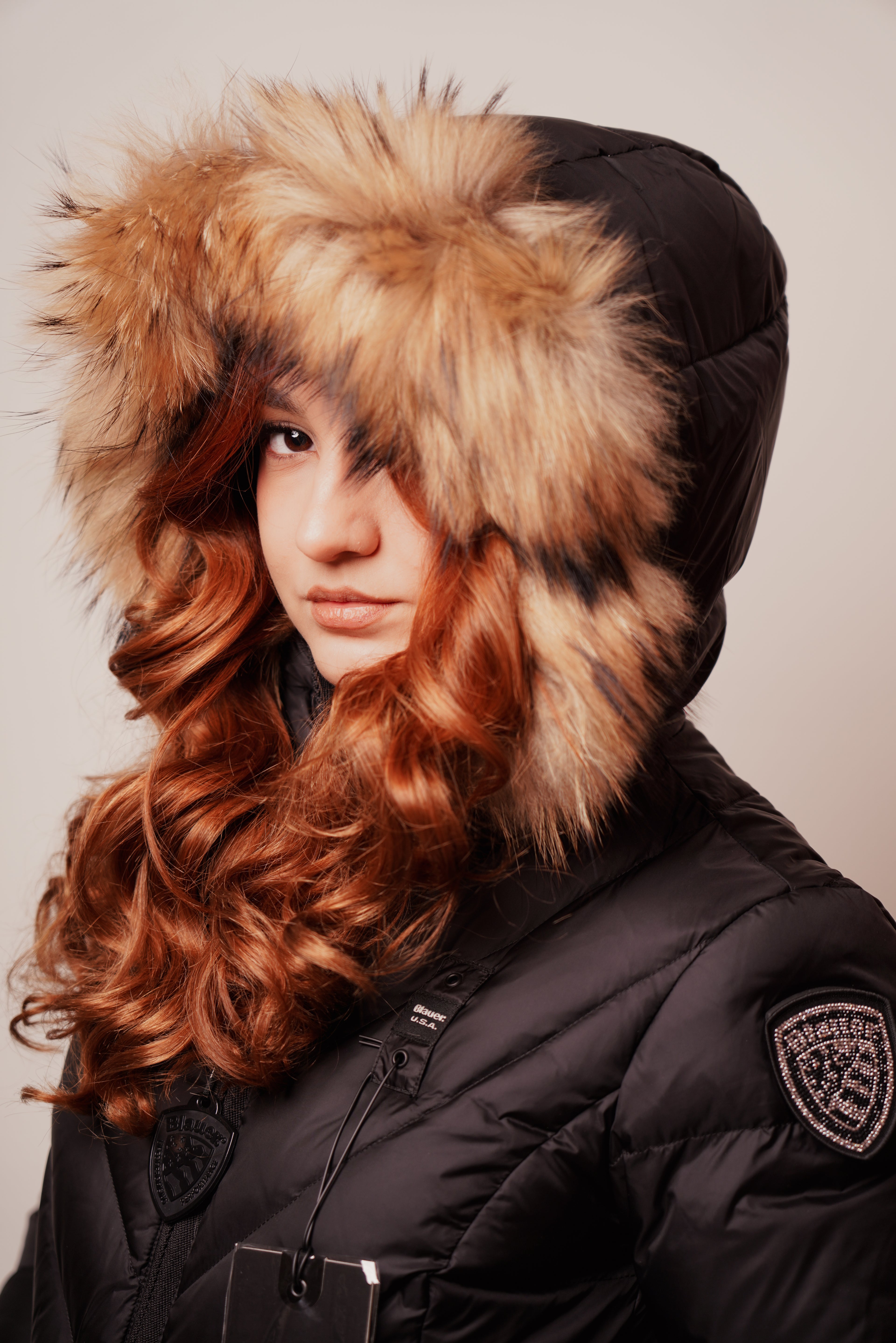 Blauer| Piumino a linee geometriche alicia