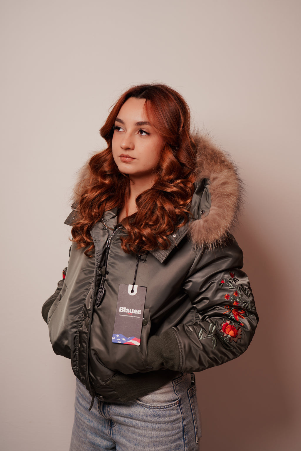 Blauer| Bomberino corto con pelliccia