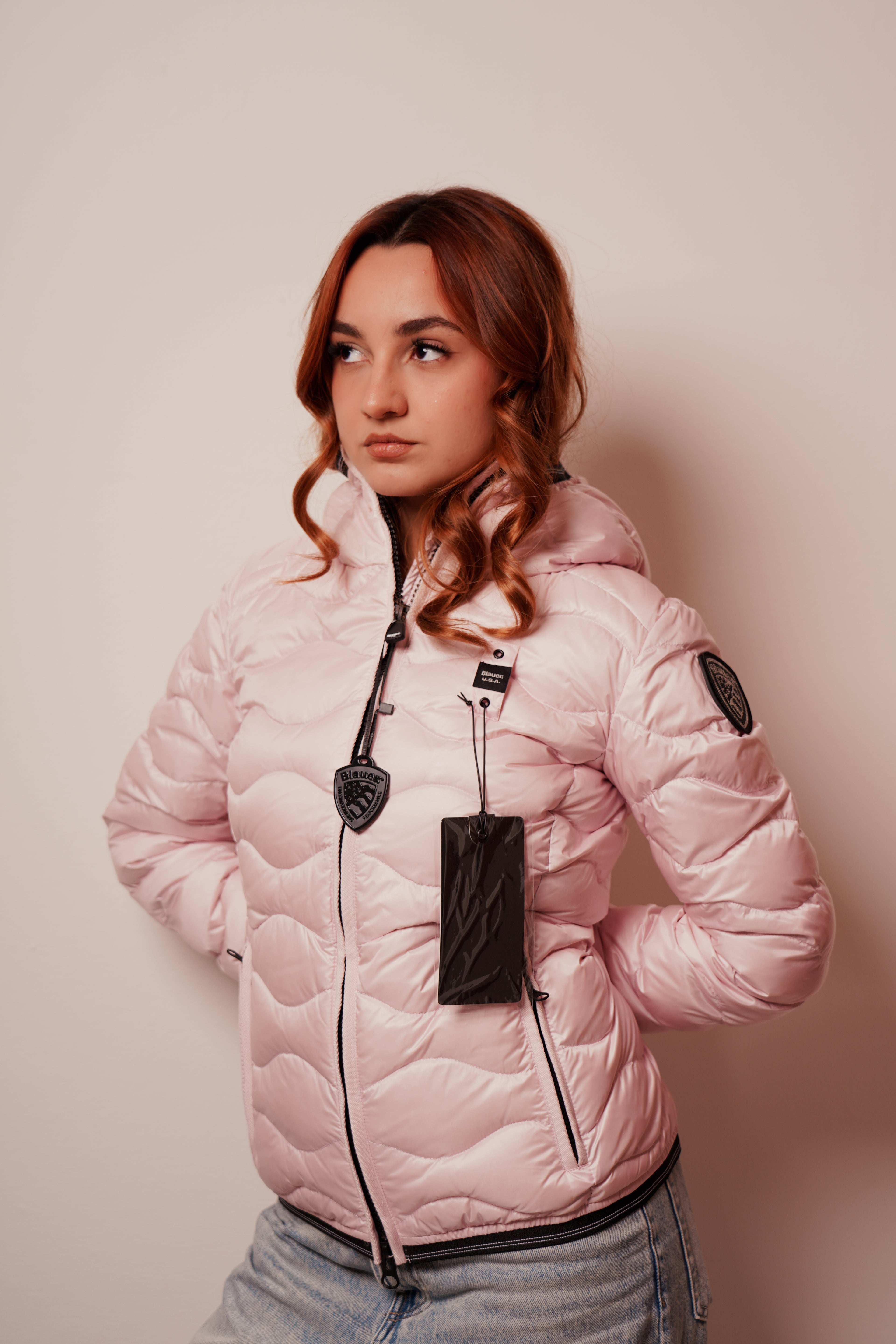 Blauer| Piumino ad onde camelia