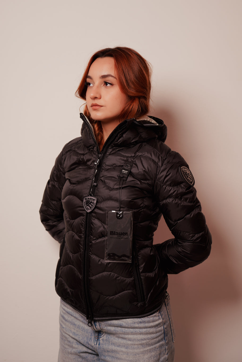 Blauer| Piumino ad onde camelia