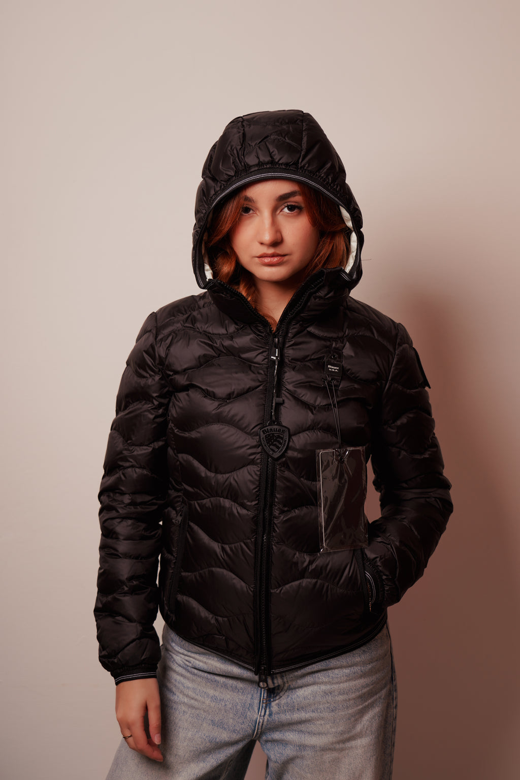 Blauer| Piumino ad onde camelia