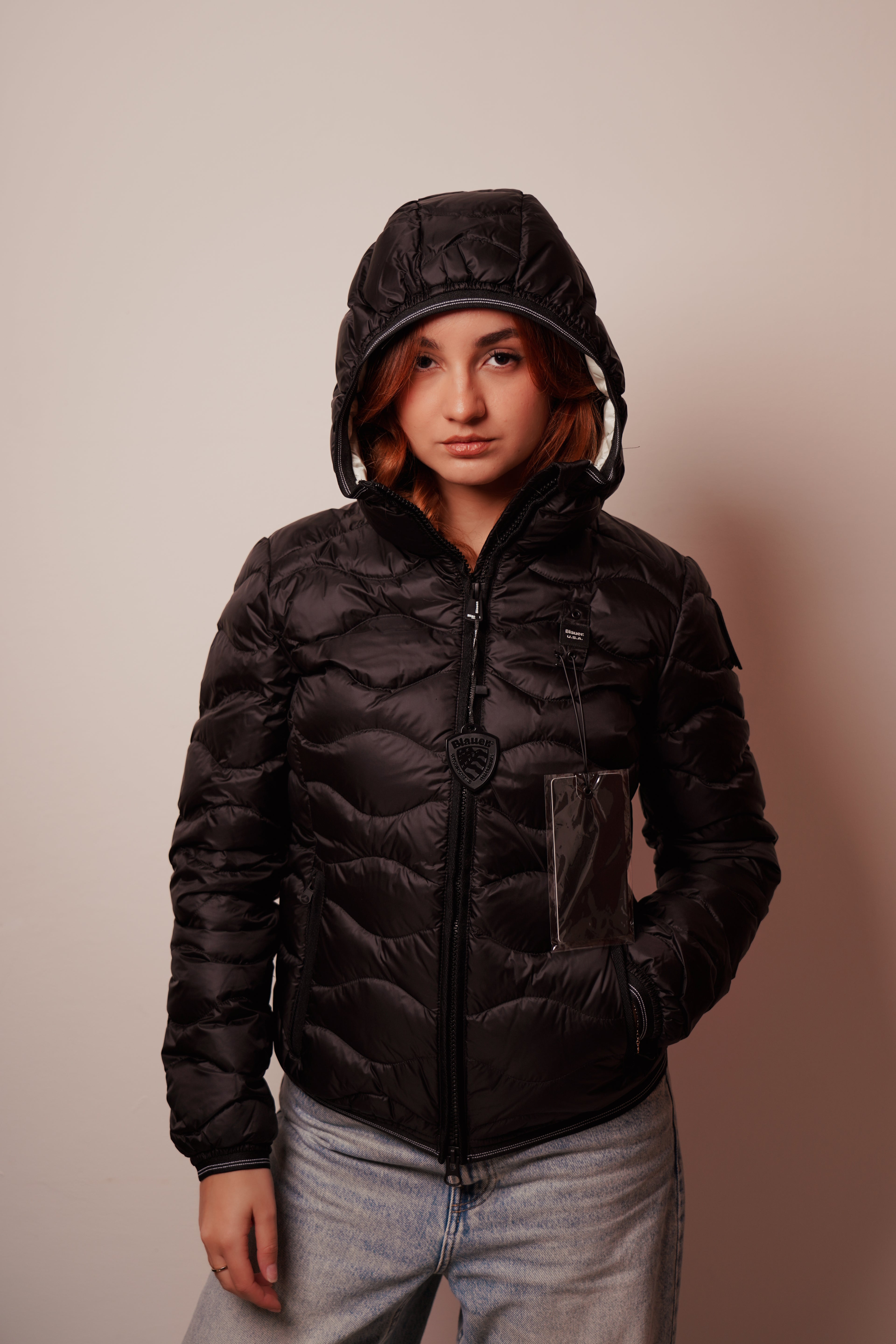 Blauer| Piumino ad onde camelia